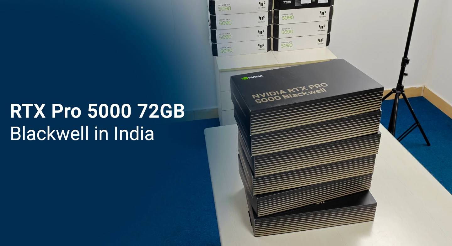 Nvidia Pro 5000 Blackwell 72Gb availability in India.