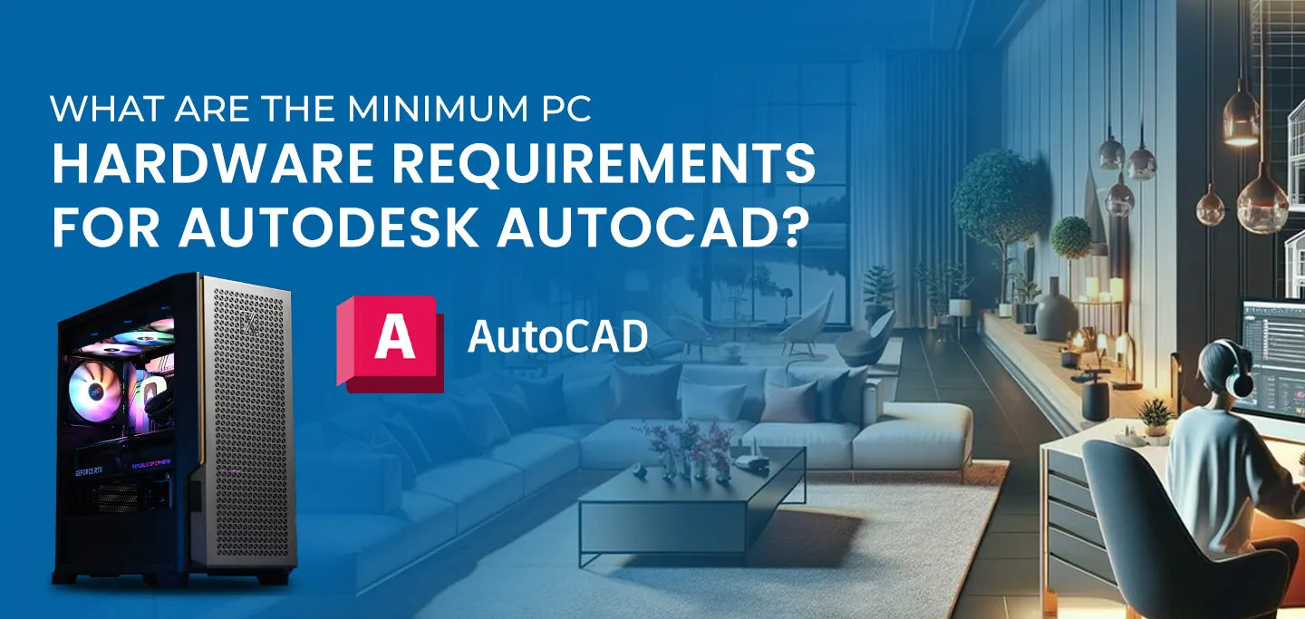 What are the minimum PC hardware requirements for Autodesk AutoCAD?