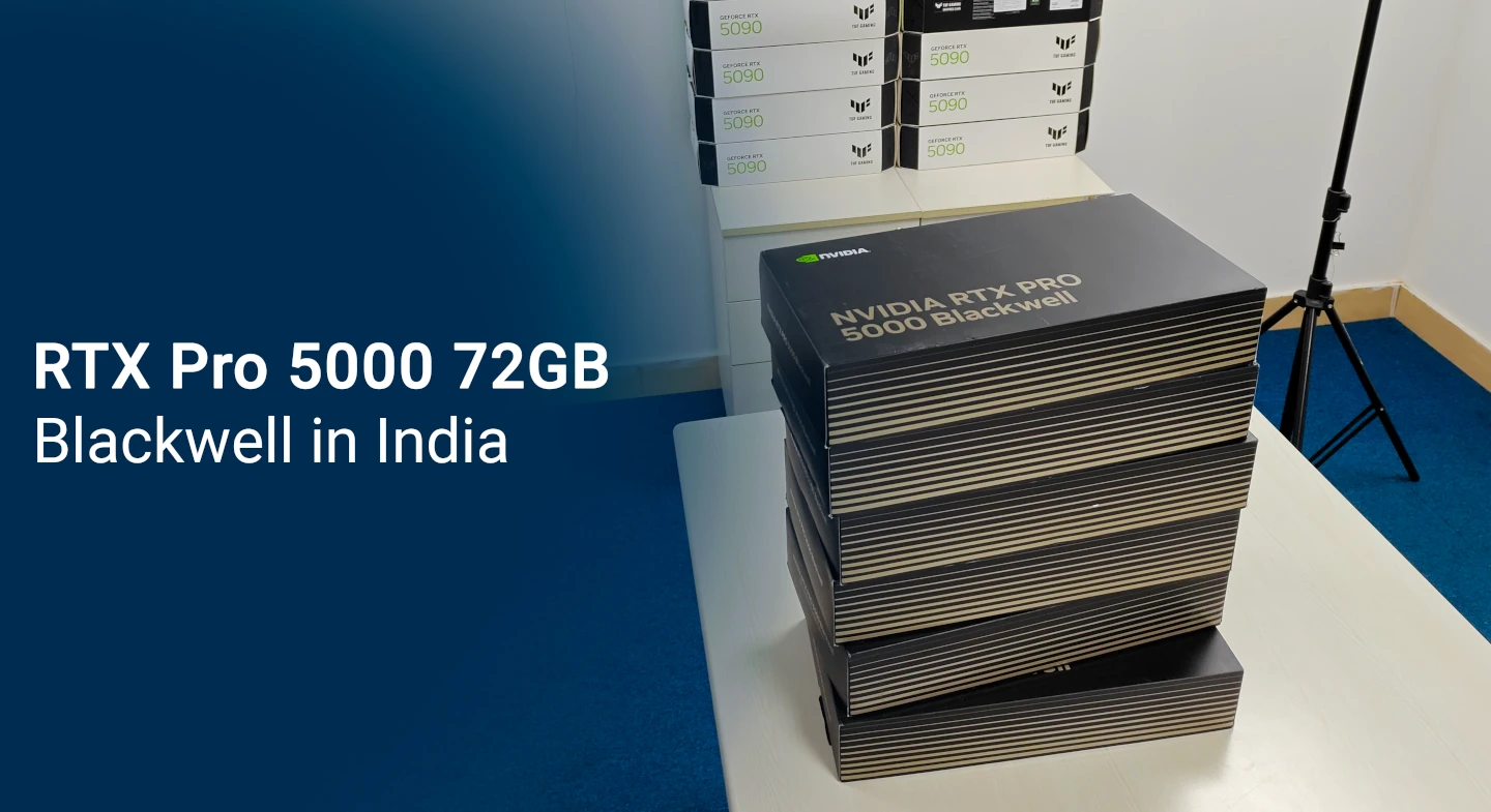 Nvidia Pro 5000 Blackwell 72Gb availability in India.
